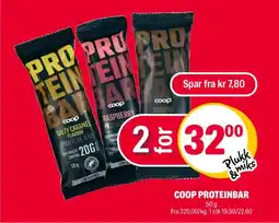 Coop Extra COOP Proteinbar tilbud