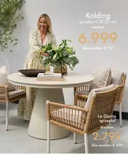 Fagmøbler Kolding spisebord Ø120 cm tilbud