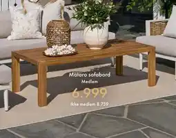 Fagmøbler Mataro sofabord tilbud
