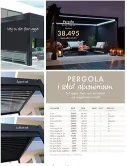 Fagmøbler Pergola tilbud