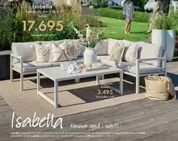 Fagmøbler Isabella hjørnesofa tilbud
