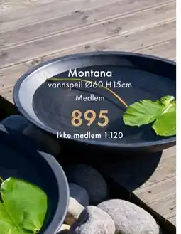 Fagmøbler Montana vannspeil Ø60 H15cm tilbud