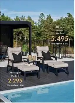 Fagmøbler Atlanta recliner tilbud