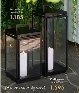 Fagmøbler Carl lanterne svart H80cm tilbud