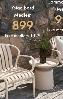 Fagmøbler Ystad bord tilbud