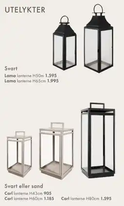 Fagmøbler UTELYKTER tilbud