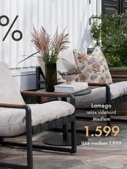 Fagmøbler Lamego relax sidebord tilbud