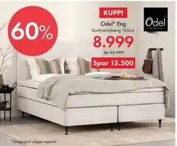 Fagmøbler Kontinentalseng 160cm tilbud