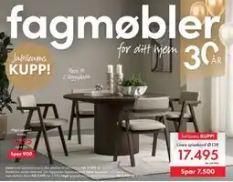 Fagmøbler Nigel spisestol mocca tilbud