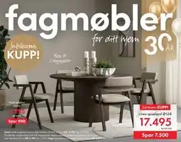 Fagmøbler Linea spisebord Ø138 tilbud