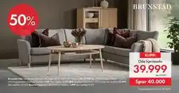 Fagmøbler Oda hjørnesofa tilbud