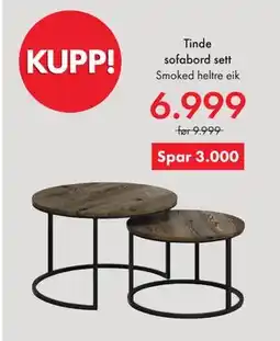 Fagmøbler Tinde sofabord sett tilbud