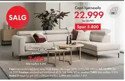 Fagmøbler Capri hjørnesofa tilbud