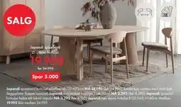 Fagmøbler Japandi spisebord tilbud
