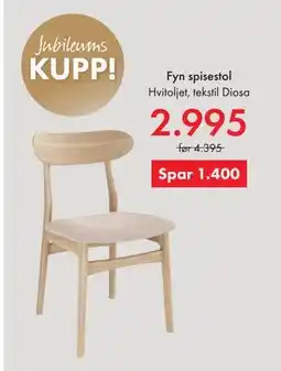 Fagmøbler Fyn spisestol tilbud