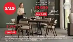 Fagmøbler Boston spisebord tilbud