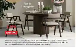 Fagmøbler Nigel spisestol mocca tilbud