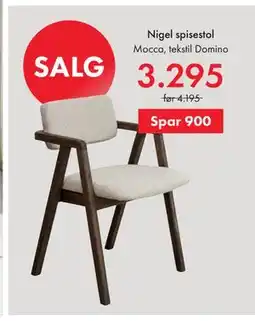 Fagmøbler Nigel spisestol tilbud