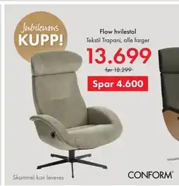 Fagmøbler Flow hvilestol tilbud