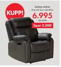 Fagmøbler Jackson recliner tilbud