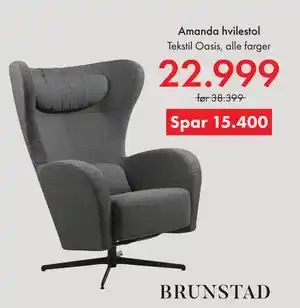 Fagmøbler Amanda hvilestol tilbud