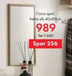 Fagmøbler Circus speil tilbud