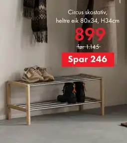 Fagmøbler Circus skostativ tilbud