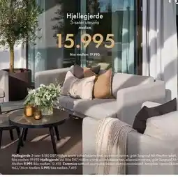 Fagmøbler Hjellegjerde 3-seter tilbud