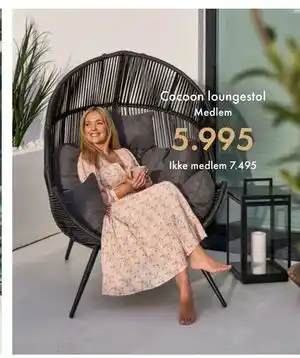 Fagmøbler Cocoon loungestol tilbud
