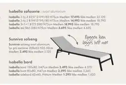 Fagmøbler Sunniva solseng tilbud