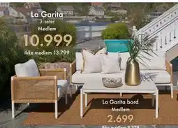 Fagmøbler La Garita 3-seter tilbud