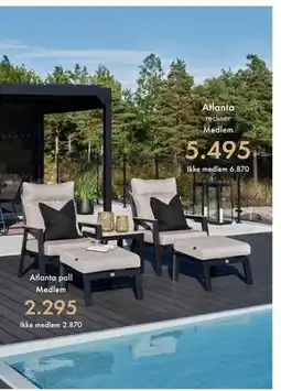 Fagmøbler Atlanta pall Medlem tilbud