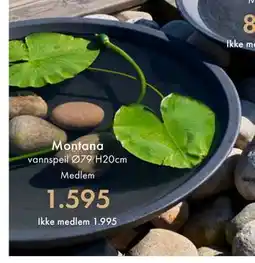 Fagmøbler Montana vannspeil Ø79 H20cm tilbud