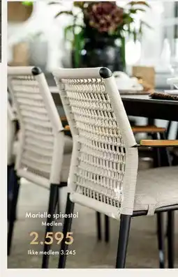 Fagmøbler Marielle spisestol tilbud