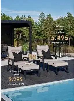 Fagmøbler Atlanta recliner tilbud