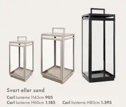 Fagmøbler Carl lanterne tilbud