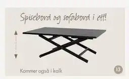 Fagmøbler Isabella bord tilbud