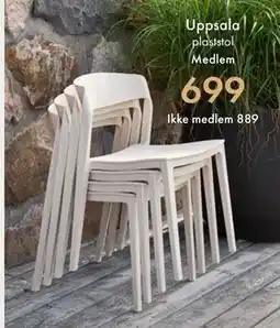 Fagmøbler Uppsala plaststol tilbud