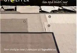 Fagmøbler Utetepper, Medlemspris tilbud