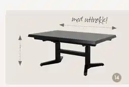 Fagmøbler Judson uttrekksbord tilbud