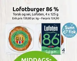 Joker Lofotburger 86 % tilbud