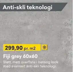 Right Price Tiles Fiji grey 60x60 tilbud