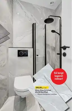 Right Price Tiles Moon Onyx Polished 60x120 Rectified tilbud