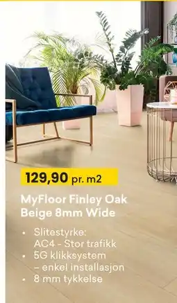 Right Price Tiles MyFloor Finley Oak Beige 8mm Wide tilbud