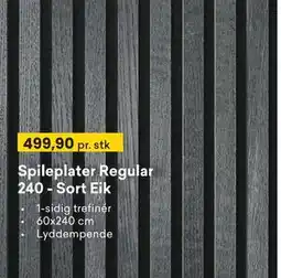 Right Price Tiles Spileplater Regular 240 - Sort Eik tilbud