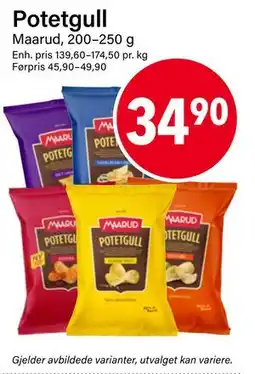 Nærbutikken Potetgull tilbud