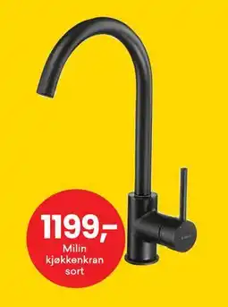 Right Price Tiles Milin kjøkkenkran sort tilbud