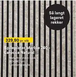 Right Price Tiles Spileplater Marble 240 Larocca Natural tilbud