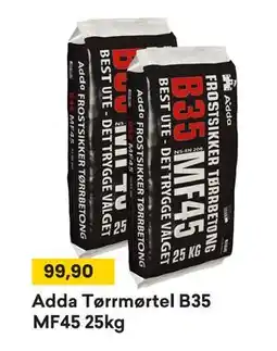 Right Price Tiles Adda Tørrmørtel B35 MF45 25kg tilbud