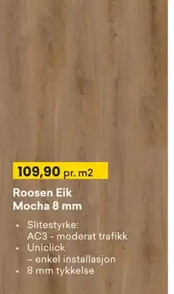 Right Price Tiles Roosen Eik Mocha 8 mm tilbud